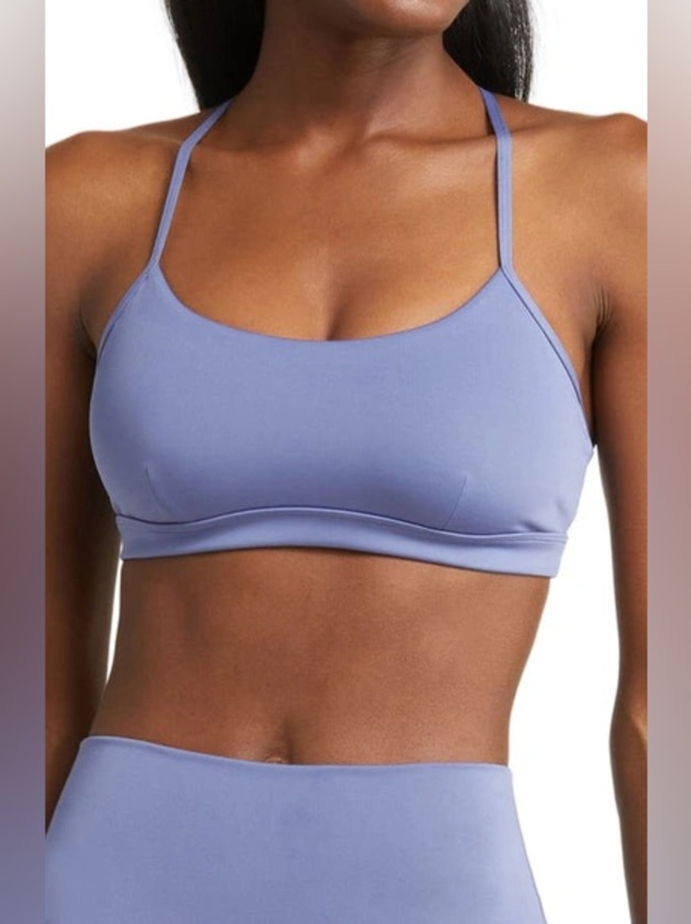 ALO YOGA AIRLIFT INTRIGUE BRA INFINITY BLUE